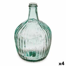 Botella Rayas Decoración 16 x 29,5 x 16 cm Transparente (4 Unidades) Precio: 33.94999971. SKU: B1KPGAM62R