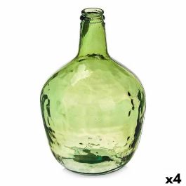 Botella Liso Decoración 17 x 29 x 17 cm Verde (4 Unidades)