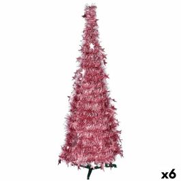 Árbol de Navidad Rosa Espumillón 38 x 38 x 150 cm (6 Unidades) Árbol de Navidad Rosa Espumillón 38 x 38 x 150 cm (6 Unidades)