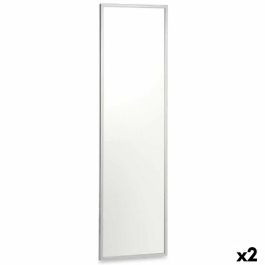 Espejo de pared Plateado Madera MDF 40 x 142,5 x 3 cm (2 Unidades)