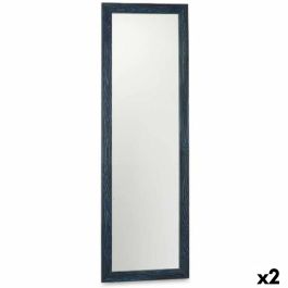 Espejo de pared Azul Madera MDF 48 x 150 x 2 cm (2 Unidades)