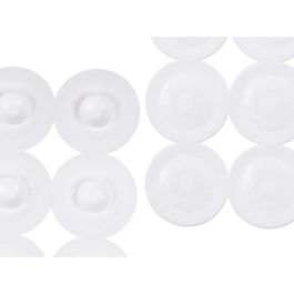 Alfombrilla Antideslizante para Ducha Blanco PVC 68 x 1 x 36 cm (6 Unidades)