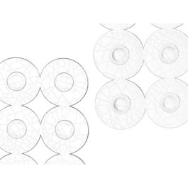 Alfombrilla Antideslizante para Ducha Transparente PVC 54 x 54 x 1 cm (6 Unidades)
