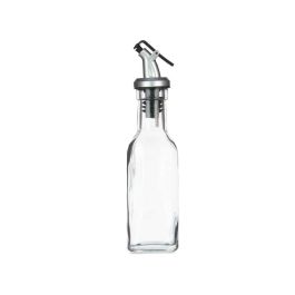 Aceitera Transparente Vidrio Acero 180 ml (12 Unidades)