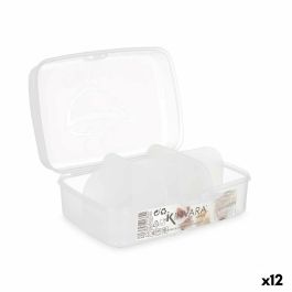 Caja con compartimentos Transparente Plástico 21,5 x 8 x 14,6 cm (12 Unidades)