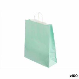 Bolsa de Papel Verde 32 X 12 X 50 cm (100 Unidades)