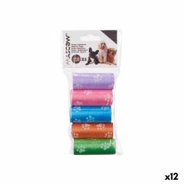 Bolsas higiénicas Multicolor Plástico Mascotas 5 Piezas (12 Unidades)