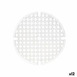 Alfombrilla Antideslizante Transparente Plástico 29 x 0,1 x 29 cm Fregadero (12 Unidades)