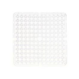 Alfombrilla Antideslizante Transparente Plástico 28 x 0,1 x 28 cm Fregadero (12 Unidades)
