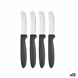 Set de Cuchillos Negro Plateado Acero Inoxidable Plástico 17 cm (12 Unidades) Precio: 22.94999982. SKU: B14VDTRABY