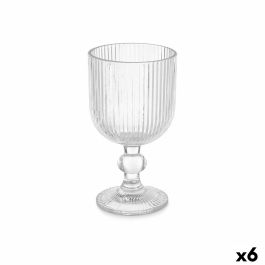 Copa de vino Rayas Transparente Vidrio 260 ml (6 Unidades) Precio: 12.89000053. SKU: B1FMXHLHF5