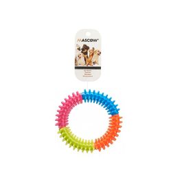 Juguete para perros Aro de sujetador Silicona 12,5 x 2,5 x 12,5 cm (12 Unidades)