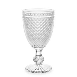 Copa Diamante Transparente Vidrio 256 ml (6 Unidades)