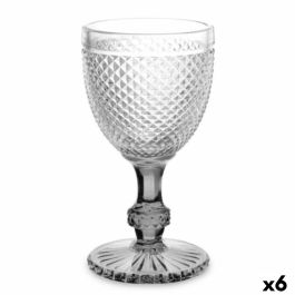 Copa de vino Diamante Transparente Antracita Vidrio 330 ml (6 Unidades) Precio: 18.94999997. SKU: B1CHS63HSY