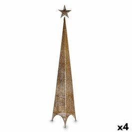 Árbol de Navidad Torre Estrella Dorado Metal Plástico 39 x 186 x 39 cm (4 Unidades) Precio: 76.4999994. SKU: B137YAX9SQ