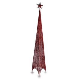 Árbol de Navidad Torre Rojo Metal Plástico 39 x 186 x 39 cm (4 Unidades)