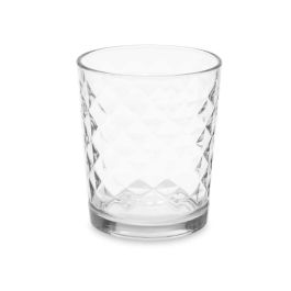 Set de Vasos Diamante Transparente Vidrio 360 ml (6 Unidades)