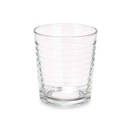 Set de Vasos Rayas Transparente Vidrio 360 ml (6 Unidades)