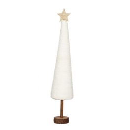 Árbol de Navidad Blanco Dorado 8,5 x 43 x 8,5 cm (12 Unidades)