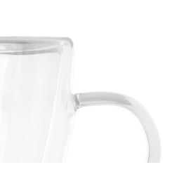 Taza Mug Transparente Vidrio de Borosilicato 270 ml (24 Unidades)