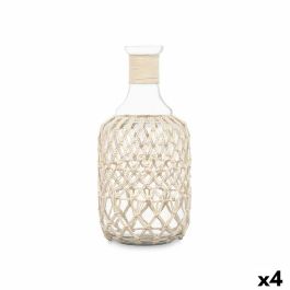 Botella Blanco Transparente 18 x 38 cm Decorativa (4 Unidades)