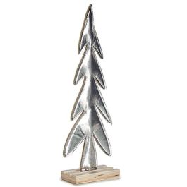 Figura Decorativa Árbol de Navidad Gris Madera 5 x 32,5 x 11,5 cm (24 Unidades)