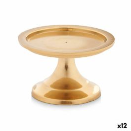 Candelabro Dorado Aluminio 10 x 6 x 10 cm (12 Unidades)