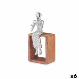 Figura Decorativa Flauta Dulce Plateado Madera Metal 13 x 27 x 13 cm Precio: 64.49999985. SKU: B18J6KFX7R