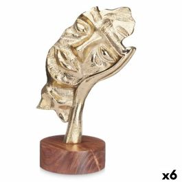 Figura Decorativa Cara Dorado Madera Metal 16,5 x 26,5 x 11 cm Precio: 60.5. SKU: B13STNXSJQ