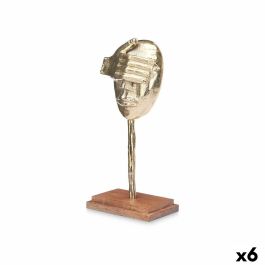 Figura Decorativa Cara Dorado Madera Metal 16 x 34 x 10 cm Precio: 77.50000027. SKU: B1CKWEBDPV