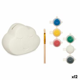 Hucha para Pintar Blanco 12,3 x 9,4 x 9 cm Nubes (12 Unidades) Precio: 32.95000005. SKU: B14TPS2LJJ