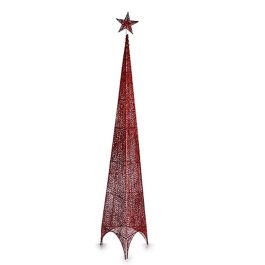 Árbol de Navidad Torre Rojo Metal Plástico 42 x 218 x 42 cm (3 Unidades)