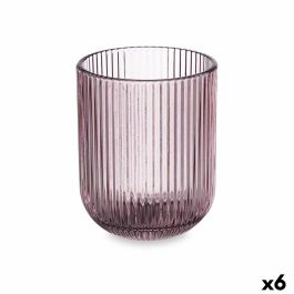 Vaso Rayas Rosa Cristal 270 ml (6 Unidades) Precio: 7.49999987. SKU: B159N4N2MX