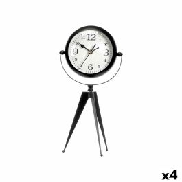 Reloj de Mesa Trípode Negro Metal 14 x 30 x 11 cm (4 Unidades) Precio: 78.95000014. SKU: B1GDPZ5EL6