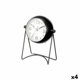 Reloj de Mesa Negro Metal 15,5 x 20 x 11 cm (4 Unidades) Precio: 63.9500004. SKU: B1GD8AATHB