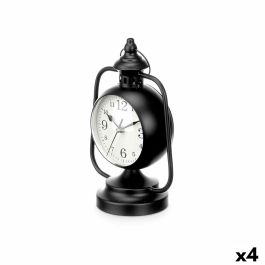 Reloj de Mesa Lámpara Negro Metal 17 x 25 x 11,3 cm (4 Unidades) Precio: 78.95000014. SKU: B14G9Z5WRJ