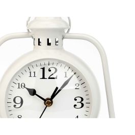 Reloj de Mesa Lámpara Blanco Metal 17 x 25 x 11,3 cm (4 Unidades)