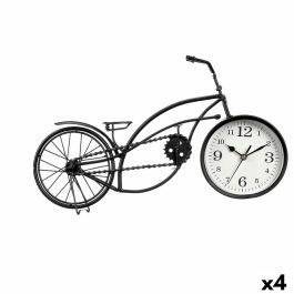 Reloj de Mesa Bicicleta Negro Metal 42 x 24 x 10 cm (4 Unidades)