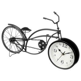 Reloj de Mesa Bicicleta Negro Metal 42 x 24 x 10 cm (4 Unidades)