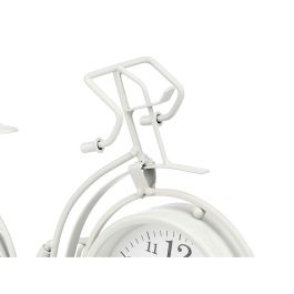 Reloj de Mesa Bicicleta Blanco Metal 33 x 22,5 x 4,2 cm (4 Unidades)