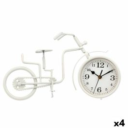 Reloj de Mesa Bicicleta Blanco Metal 33 x 21 x 4 cm (4 Unidades) Precio: 77.95000048. SKU: B15TLPDRZV