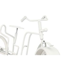 Reloj de Mesa Bicicleta Blanco Metal 33 x 21 x 4 cm (4 Unidades)