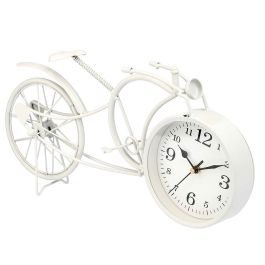 Reloj de Mesa Bicicleta Blanco Metal 40 x 19,5 x 7 cm (4 Unidades)