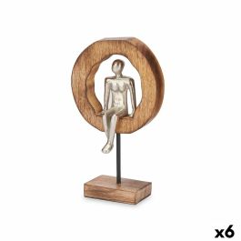 Figura Decorativa Sentado Plateado Metal 15,5 x 27 x 8 cm (6 Unidades) Precio: 58.94999968. SKU: B13LC446AN