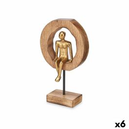 Figura Decorativa Sentado Dorado Metal 15,5 x 27 x 8 cm (6 Unidades) Precio: 58.94999968. SKU: B184KS6Z35