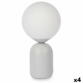 Lámpara de mesa Bola 40 W Blanco Gris Cerámica 15 x 28,5 x 15 cm (4 Unidades) Precio: 68.99000009. SKU: B1GN25SS67