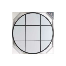 Espejo de pared Ventana Negro Poliestireno 80 x 80 x 3 cm (3 Unidades)