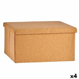 Caja Decorativa Plegable Marrón Corcho Madera MDF 36 x 36 x 72 cm (4 Unidades) Precio: 76.94999961. SKU: B1ETY2JB6E