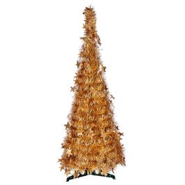 Árbol de Navidad Dorado Espumillón 38 x 38 x 150 cm (6 Unidades)