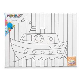 Lienzo Blanco Tela 30 x 40 x 1,5 cm Para pintar Vehículos (16 Unidades)